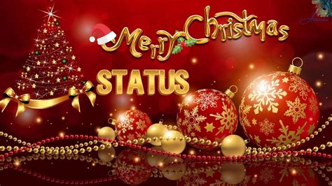 Golden Christmas Status 2024 | Merry Christmas Greetings Video | 2024 ...