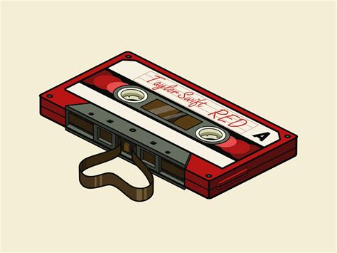 Cassette Tape Red | Casette