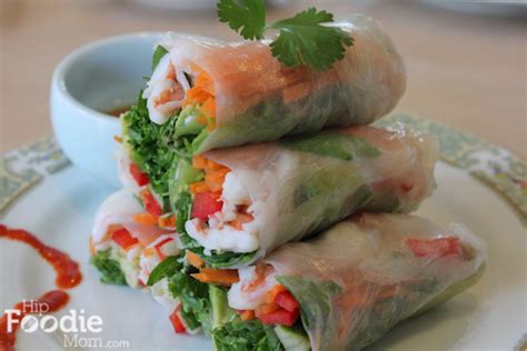 Asian Spring Rolls • Hip Foodie Mom