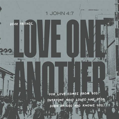 1 John 4:7-8, 12, 21 Beloved, let us love one another: for love is of ...