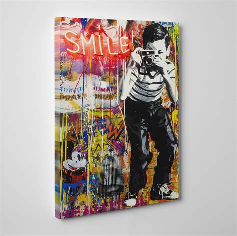 Mr Brainwash Canvas Mr Brainwash Wall Art Mr Brainwash | Etsy