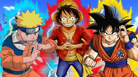 Naruto And Luffy Goku Deku