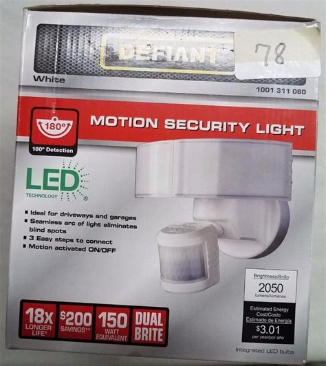 Defiant Motion Security LED Light.