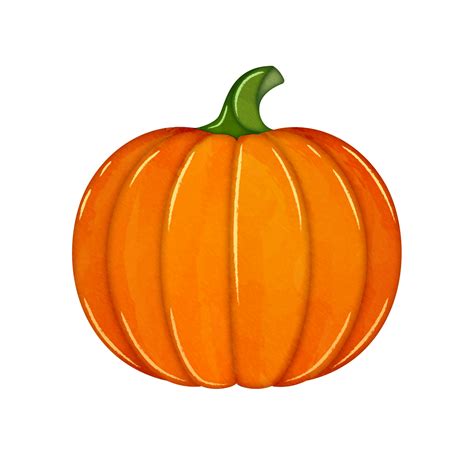 Cute watercolor pumpkin clipart 11190857 PNG