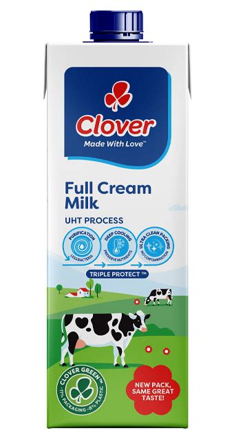 Clover Long Life Full Cream Milk - 1L Carton | Clover Corporate