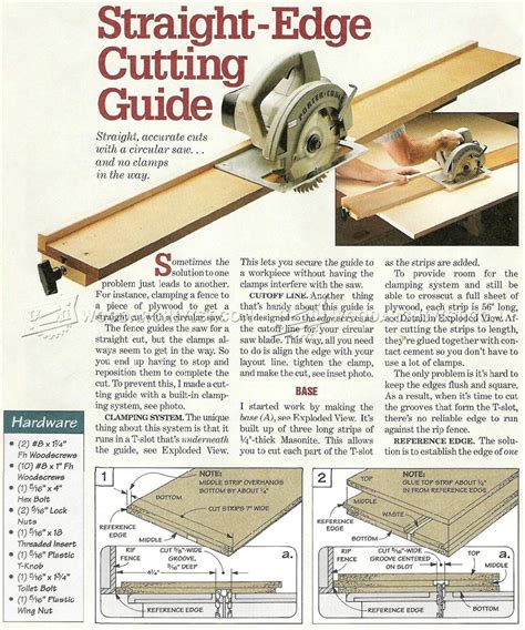 DIY Circular Saw Guide • WoodArchivist