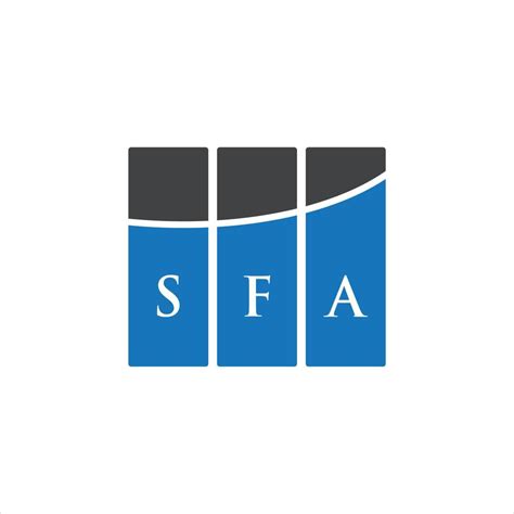 SFA letter logo design on white background. SFA creative initials ...