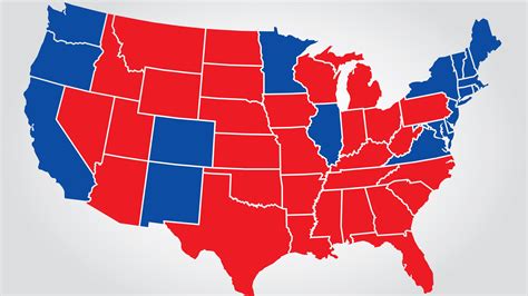 Red Or Blue State Map - Map