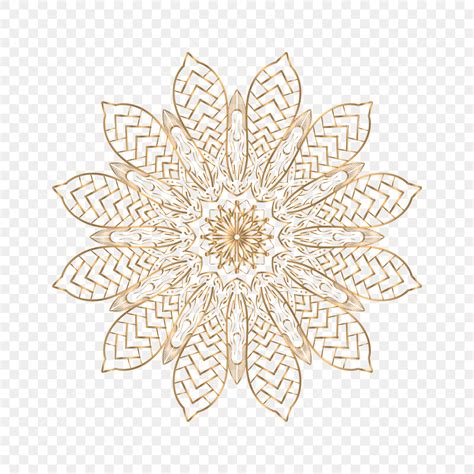 Luxury Gold Floral Vector Hd Images, Luxury Gold Floral Mandala Design ...