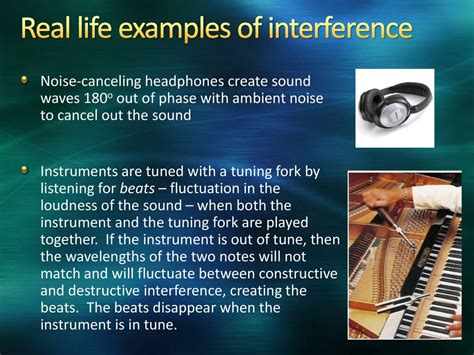 Constructive Interference Real Life Examples