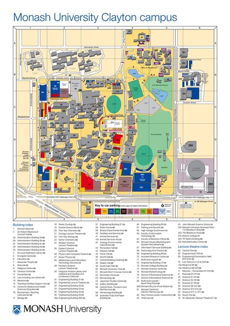 Monash Uni Map | Color 2018