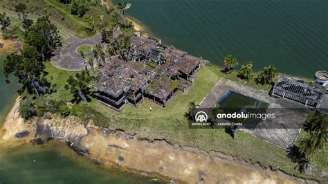 La Manuela, the lakeside mansion of drug lord Pablo Escobar in Colombia ...