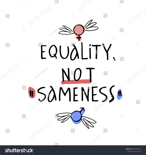 Gender Equality Slogan International Womens Day Stock Vector (Royalty ...