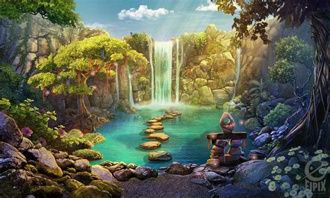 waterfall | Waterfall scenery, Fantasy landscape, Scenery