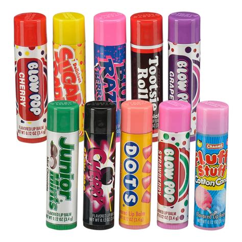 Tootsie Roll Flavored Lip Balm Variety Pack, 10 Pieces ($9.99 Value ...