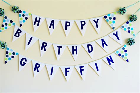 Birthday Banner Name Banner Girl Birthday Banner Boy - Etsy