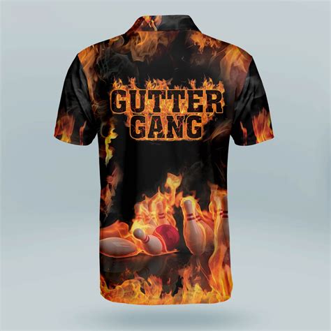 Lasfour Personalized Flame Bowling Shirts For Men, Gutter Gang Custom ...