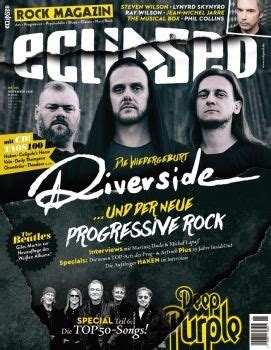 Riverside, Eclipsed Magazine November 2018 Cover Photo - Germany