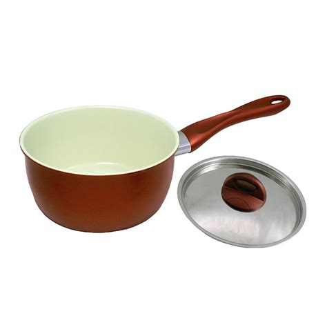 Sauce Pan Ceramic Coated Non-Stick - 18cm