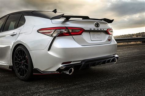 Images Toyota TRD Camry 2020 Sedan White Cars Back view