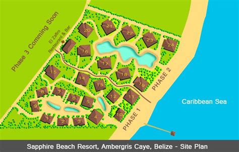 Sapphire Beach Resort map - Travel resort maps