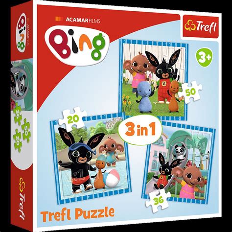 Puzzle 3v1 Bing, 1 - 39 dílků | PuzzleMania.cz