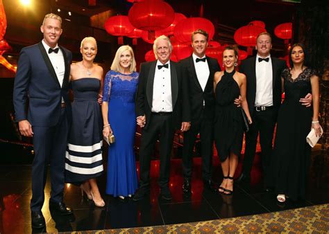 Jeff Thomson with his family at the Allan Border medal ceremony ...