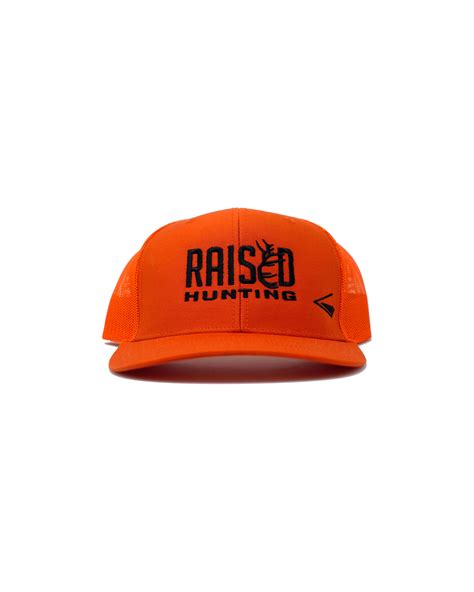 Raised Hunting Hunter Orange Hat