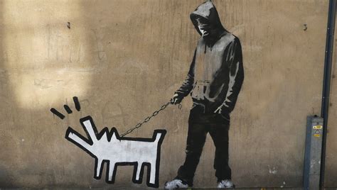 banksy | Banksy art, Dog canvas art, Street art