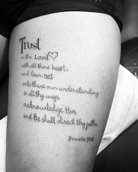 19+ Proverbs 3 5 6 tattoo ideas ideas