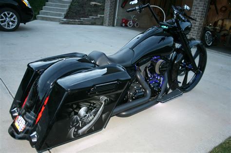 2009 HARLEY DAVIDON CUSTOM ROAD KING BAGGER SHOW BIKE 26" RIM, AIR RIDE ...