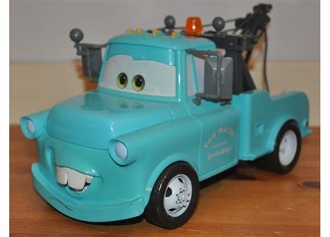 Disney Pixar Cars Electronic Tow Mater Blue Talking Truck Lights ...