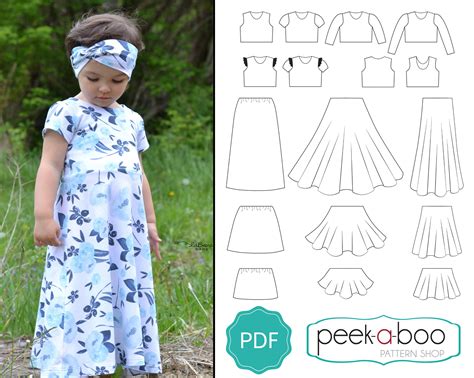 Melanie Maxi Dress & More PDF Sewing Pattern: Girls Maxi Dress | Etsy ...