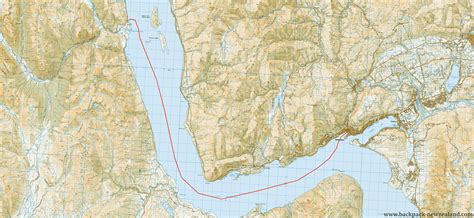 Lake Wakatipu crossing Map, : Topo Maps of New Zealand Tracks ...