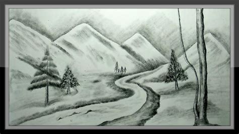 How To Draw A Mountain Landscape For Beginners : This is an easy step ...