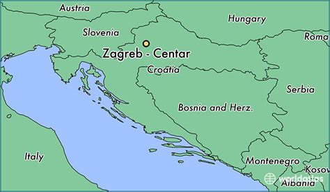 Map Of Zagreb Croatia | Cities And Towns Map