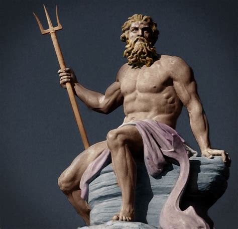 Perfect aesthetics of a male body. Poseidon Statue | Poseidon statue ...