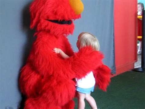 Hugging Elmo at Sesame Place - YouTube