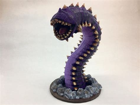 Purple Worm figurine for Dungeons and Dragons, dnd, D&D Pathfinder ...