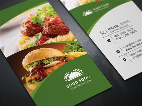 Food Shop Business Cards | Business Card Templates ~ Creative Market