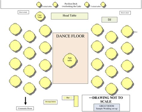 Beach Wedding Floor Plan - floorplans.click