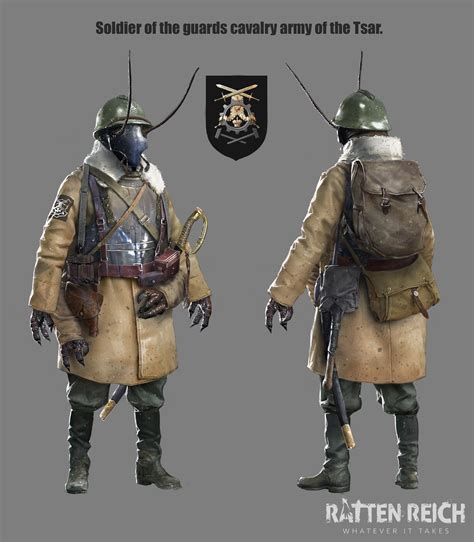 ArtStation - Soldier of the guards cavalry army of the Tsar. (Cockroach)