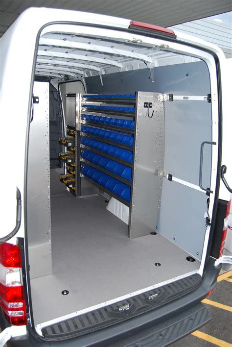 Check out our van shelving packages including racks and bins for cargo ...