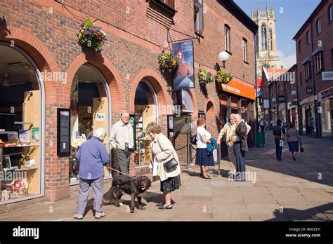 Entrance to the Yorvik Viking Museum York City Yorkshire England Stock ...