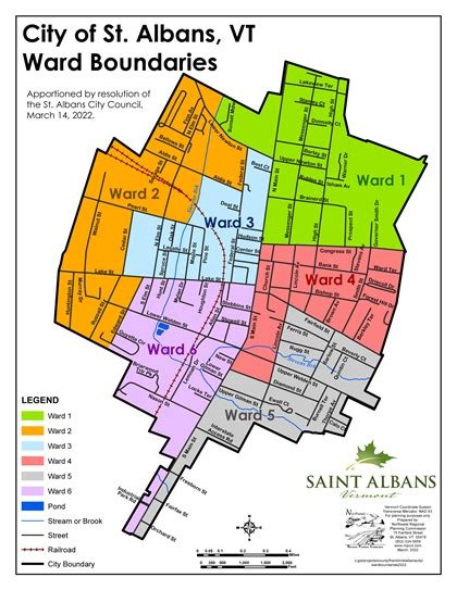 City Wards and VT House Districts - City of Saint Albans