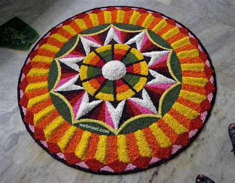 60 Most Beautiful Pookalam Designs for Onam Festival