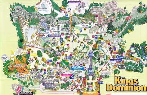 Kings Dominion Park Map – Map Of California Coast Cities