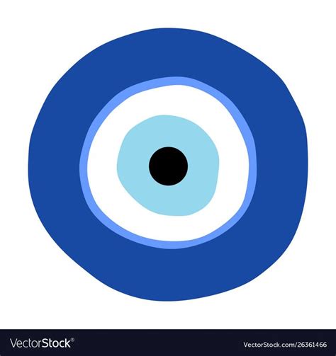 Greek evil eye symbol protection vector image on VectorStock | Evil eye ...