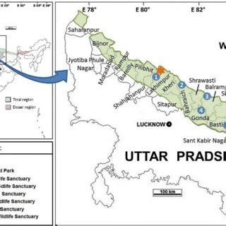 Study site in the Terai region of Uttar Pradesh, India. | Download ...