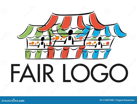 Fair logo. Stylish design stock vector. Illustration of tent - 213097098